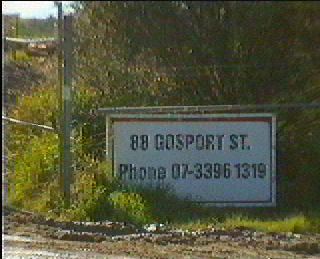 address sign of the site.